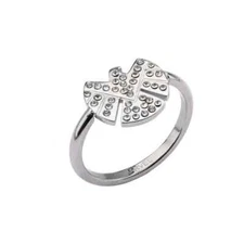 Marvel S.H.I.E.L.D Logo with CZ Petite Women's Ring Size 8
