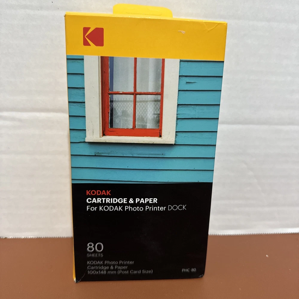 Kodak Photo Printer Cartridge & 80 Sheets Of Paper 100x148 mm Post Card PCH-80