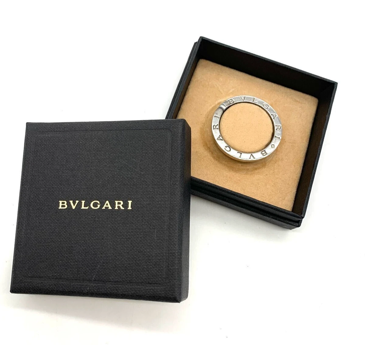 Bvlgari sterling store silver ring