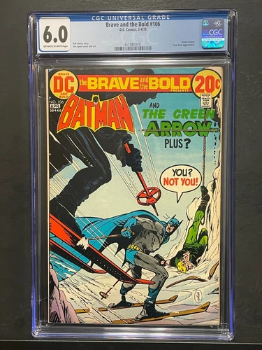 Brave and the Bold #106 ( Batman ) CGC 6.0 OWW Pages  Green Arrow & Two-Face!