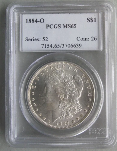 1884-O $1 Morgan Silver Dollar ~ PCGS Certified/Graded MS65 ~ Blazing Luster