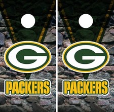 Green Bay Packers Rocks Cornhole Wrap NFL Game Skin Board Set Vinyl Decal CO70