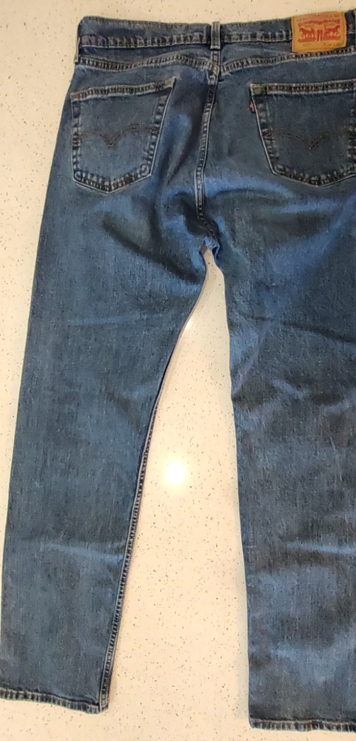 Men's Levi's 505 Blue Jeans 34 x 34 Red Tab thumbnail 3