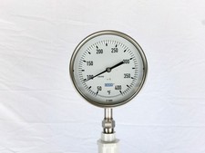 WIKA Bimetal 5" Dial Thermometer, 32" long SS Stem, 1/2" Process Connection
