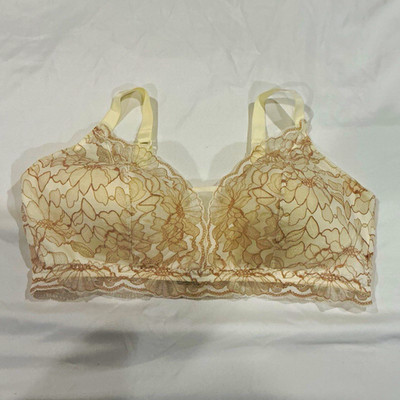 Bali One Smooth U 36C Beige Floral Lace Underwire T-Shirt Bra 6591