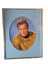 William Shatner Signed Photo Captain Kirk Star Trek Autograph Framed 14.5x11.5