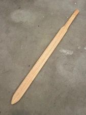 Handmade Wood Medieval Knight Crusader Sword Short Sword Waster Bokken, Ash, 32"