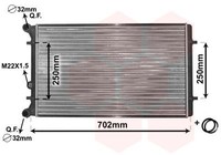 Van Wezel 03002155 KüHler, MotorküHlung FüR Audi Seat Skoda VW