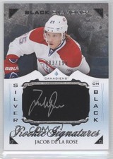 2015 Black Diamond Silver on Rookie Signatures 3/199 Jacob De La Rose Auto a1h