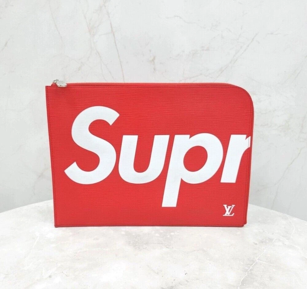 Sac pochette Louis Vuitton Supreme édition limitée Epi Pochette Jour SKU12345