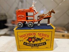 Scatola fiammiferi vintage Moko Lesney n. Galleggiante latte trainato 7 cavalli GMW con scatola originale