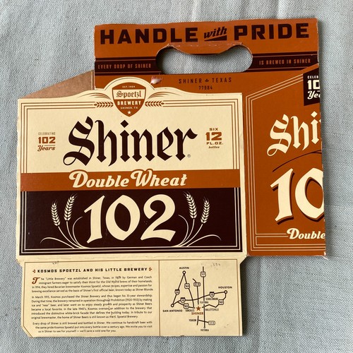Shiner Beer Lot 6 Pack Carton Case Blonde Girl 96 100 101 102 BlackLager Brewery - Picture 10 of 18