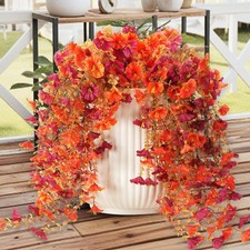 Artificial Fall Flowers Plants for Outdoor Indoor Decoration, 3Pcs UV Resista...