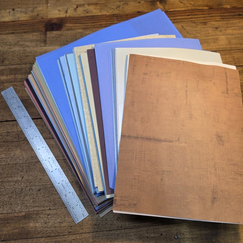 Stampin' Up! HUGE LOT Assorted Pattern & Multicolor Scrapbooking Paper & PERFS!