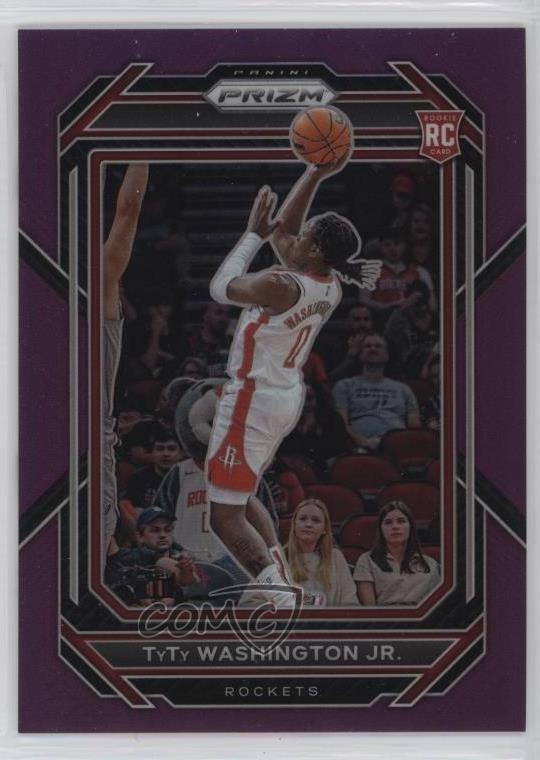 2022-23 Panini Prizm Purple Prizm 94/99 TyTy Washington Jr #243 Rookie RC 19lw