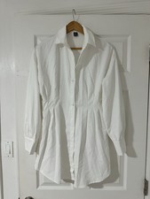 Tshirt Dress White Shein Small