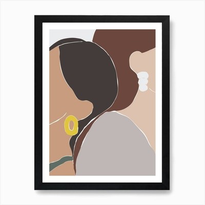 Back To Back Kunstdruck gerahmtes Wandbild Poster Leinwanddruck Bild