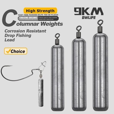 9KM 5~20pcs Fishing Weights Sinkers for Free Rig Jika Rig Fishing Lead for Bass
