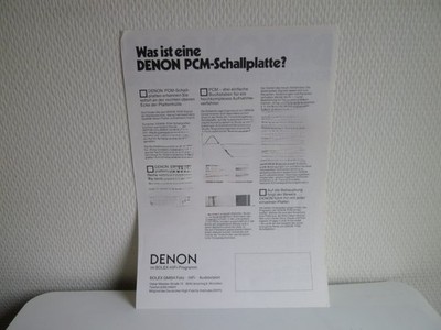 Denon PCM Schallplatte