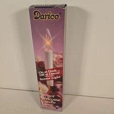 New Darice Sensor Welcome Candle Lamps Solid Brass Base with Bulbs