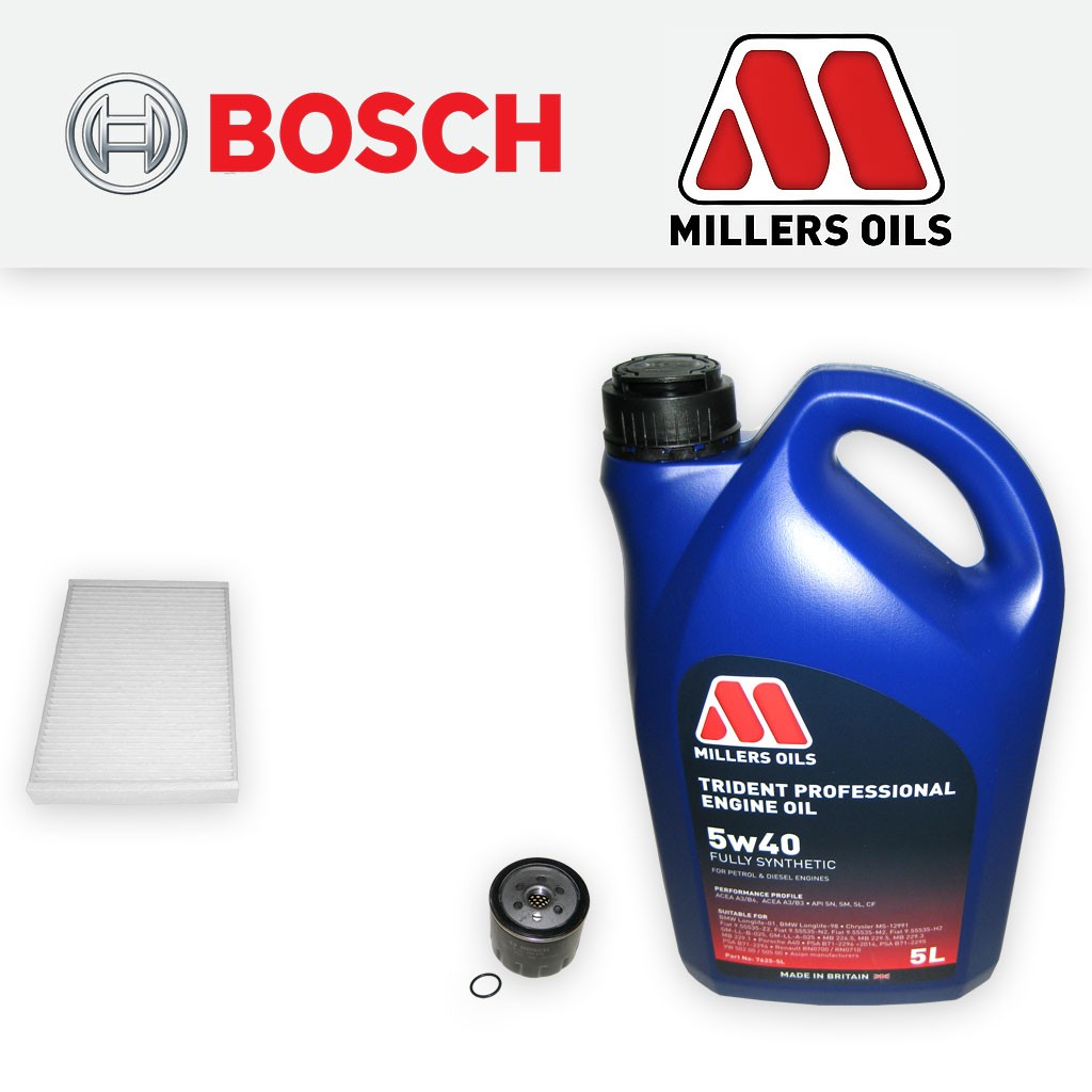 SERVICE KIT for VAUXHALL ASTRA H MK5 1.6 16V Z16XEP OIL CABIN FILTERS +5w40 OIL