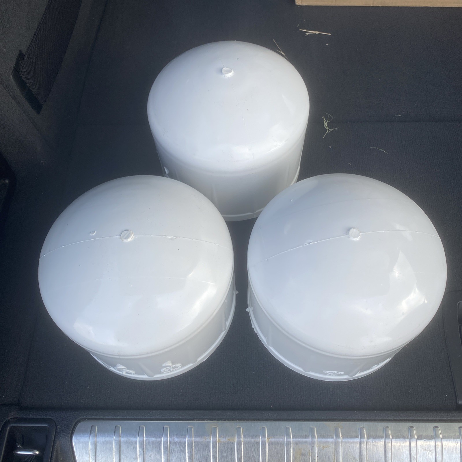 6" PVC Pipe End Cap Socket  Fitting Schedule 40 447-060 3 Pack Dura