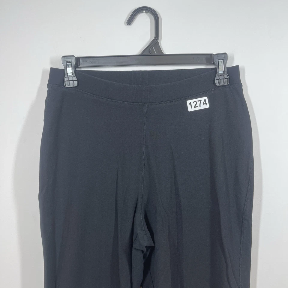 Gaiam Yoga Pants Womens M Black High Rise Dri Flared Boot Cut Organic Cotton - Image 3 of 4