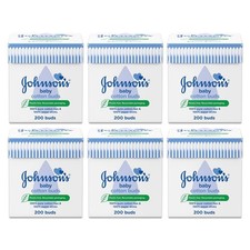 Image of Johnson's Cotton Buds (200 Buds) - Pack of 6