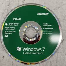Microsoft Windows 7 Home Premium 32-Bit Install DVD Works