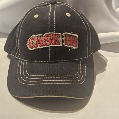 CASE IH International Harvester Hat Strapback Adjustable, Black W/Red, PLS READ
