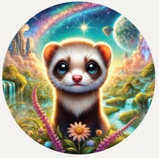 Hayleybug 1/2 oz Very Small Hero Ferret silver round w/ COA POP 15