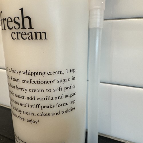 Philosophy Fresh Cream Shampoo, Shower Gel & Bubble Bath 32 Oz New Sealed + Pump - Picture 5 of 21
