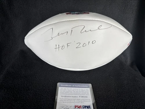 Jerry Rice Signed "HOF 2010" San Francisco 49ers Hall of Fame Ball PSA/DNA COA