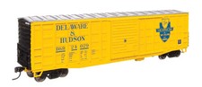Walthers HO 50' Waffle Side Boxcar Delaware Hudson DH 24029 46707