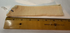 Vintage Textured Diamond Patterned Cream Doll Stockings 7" Fastened Together