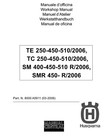 HUSQVARNA TE TC SM SMR 250 450 510 2006 WORKSHOP SERVICE MANUAL 5 LANGUAGES