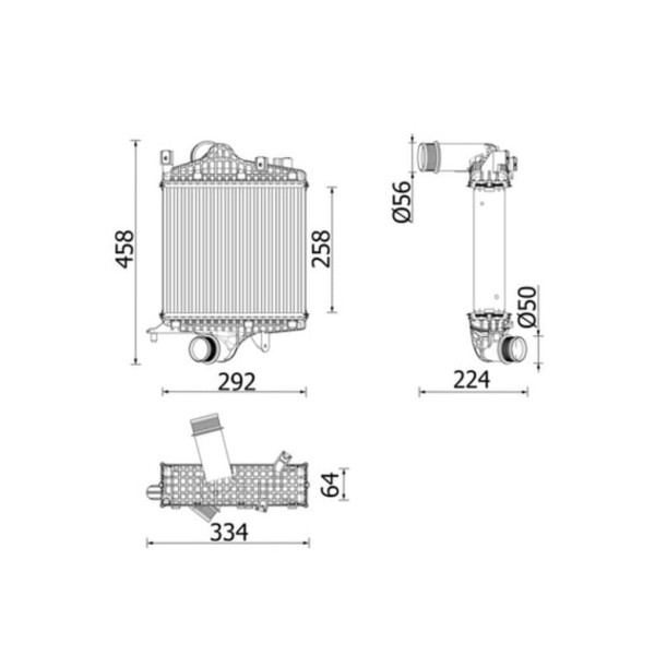 LadeluftküHler Mahle CI 672 000P Luftversorgung-image