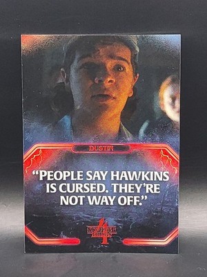 2023 Zerocool Stranger Things Season 4 Quotes Dustin Henderson Card #Q-11 