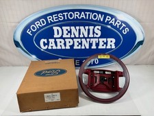 1992 Ford Mustang Gt Lx Scarlet Red Leather Steering Wheel No Cruise Control