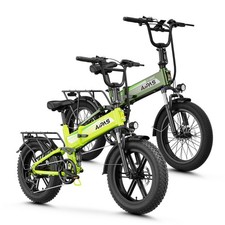 20" Ebike 1800W Peak 28Mph Electric Bike Mountain Bicycle Fat Tire E-bike Adults