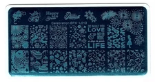 Celebrations Design Manicure Nail Art Stencil BPX-L013