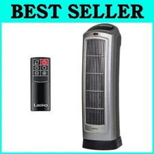 Oscillating Tower Heater, Silver, 1500W