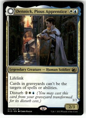 Dennick, Pious Apprentice 217 Rare The List Reprints Magic: The Gathering NM