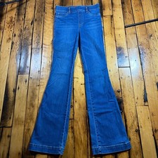 Spanx Women  s Large Tall EveryWear Flare Bootcut Denim Jeggings Stretch Shape