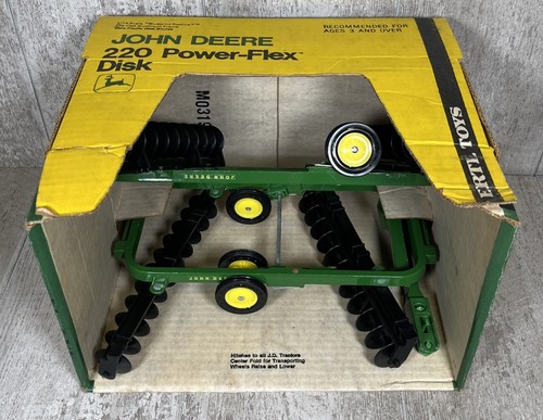 1/16 Ertl John Deere 220 Power-Flex Disk Implement DieCast Yellow Top Box - Picture 4 of 10