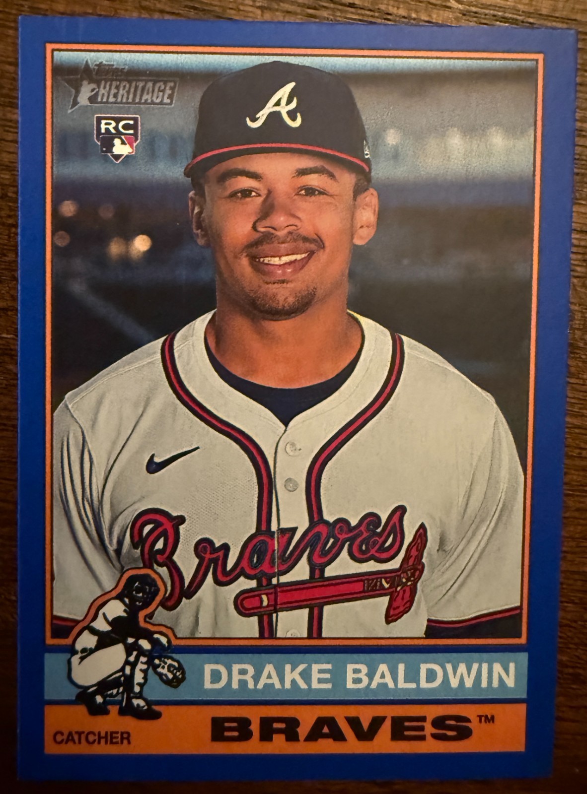 2025 Topps Heritage High Number Dark Blue DRAKE BALDWIN Braves (RC) MVP #561
