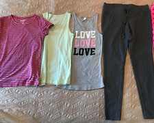 4pc Lot GIRLS size 14-16 Justice Arizona Mossimo Tank Tops Leggings Pants