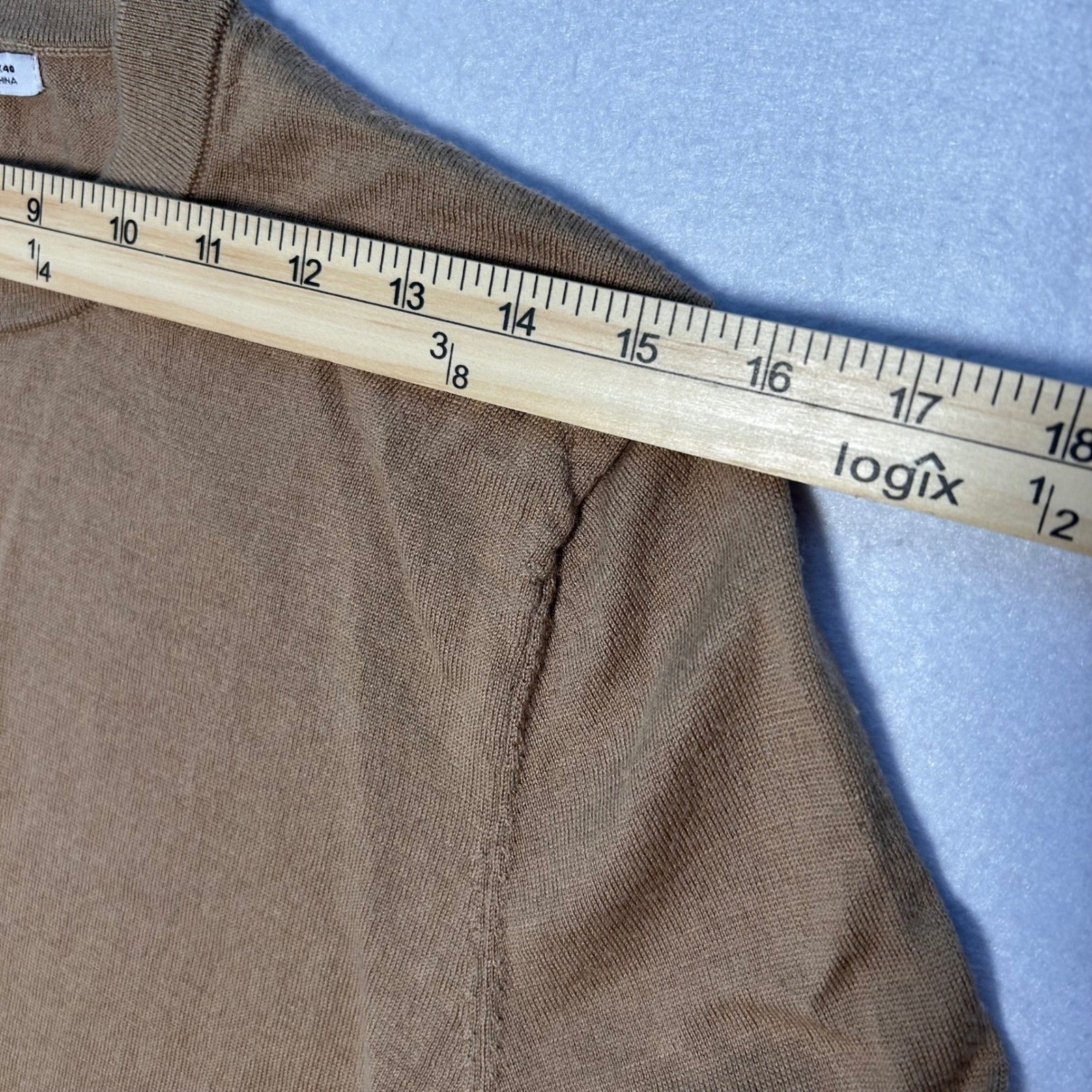 Zara Elevated Basic Neutral Crew Neck Pullover Sw… - image 7