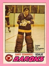 1977-78 O-Pee-Chee #345 Gary Edwards Cleveland Barons -   See Pics