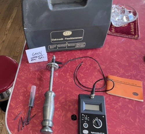 Geprüftes Gann HT65 Hydromette Holzfeuchtemessgerät Thermo Hygrometer - Bild 1 von 15